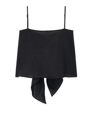 Linen Cotton Slit Sleeveless Camisole