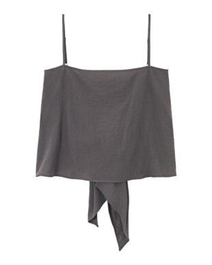 Linen Cotton Slit Sleeveless Camisole