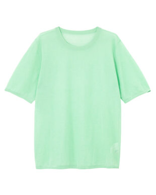 Linen Knit Crew Neck T-shirt