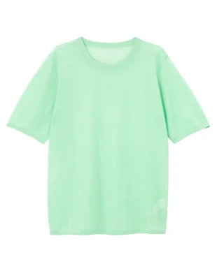 Linen Knit Crew Neck T-shirt