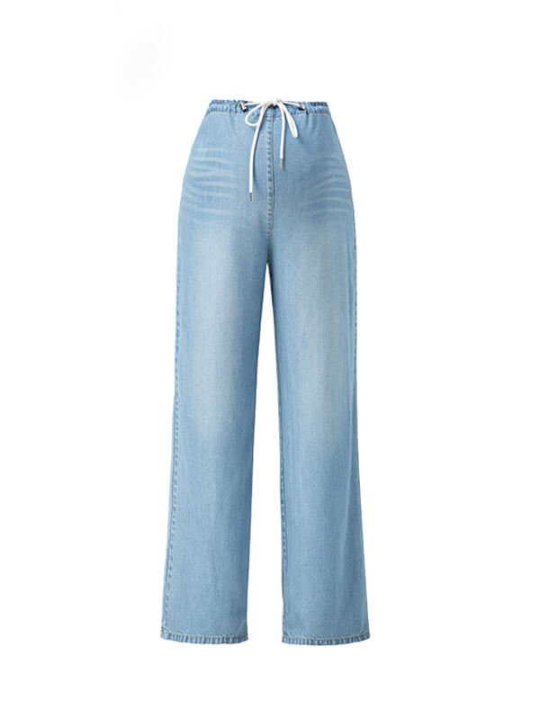 Maternity Stretch Denim Straight-Leg Pants 1