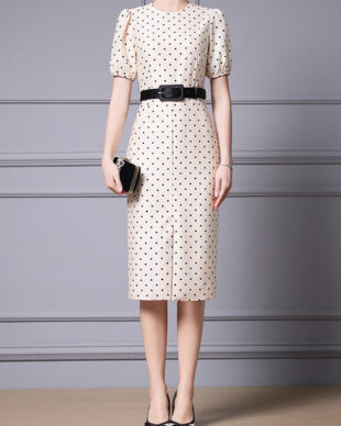 Minimalist Polka Dot Dress