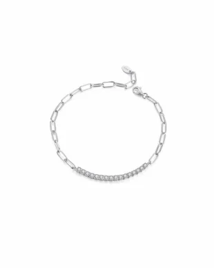 Moissanite Sterling Silver Bracelet