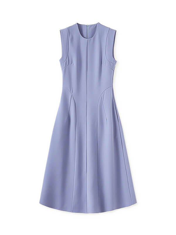 Convertible Sleeve Office Dress - Women's Day to Night A-Line with Detachable Straps