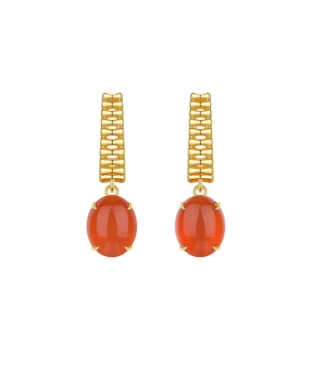 Onyx Inlaid 925 Sterling Silver Earrings