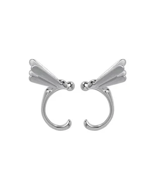 Original 3D Dragonfly S925 Sterling Silver Stud Earrings