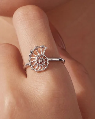 Original Copper Conch Shell Open Ring