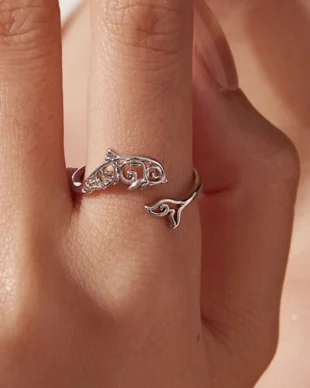 Original Copper Dolphin Open Ring