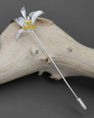 Original French S925 Silver Osmanthus Brooch