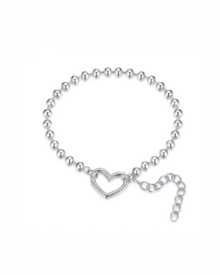 Original Heart Bead Bracelet in Sterling Silver