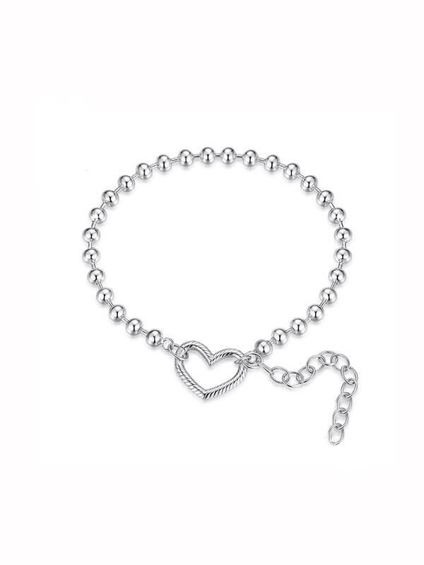 Original Heart Bead Bracelet in Sterling Silver 1