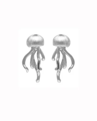 Original Jellyfish Sterling Silver Ear Stud