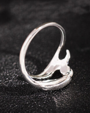 Original Pearl Fish Sterling Silver Ring