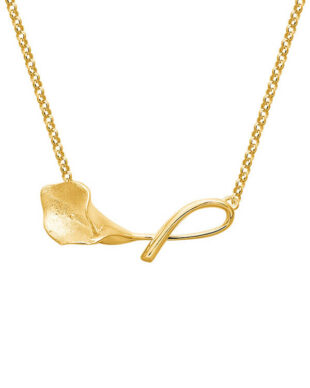 Original S925 Silver Calla Lily Necklace