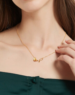 Original S925 Silver Calla Lily Necklace