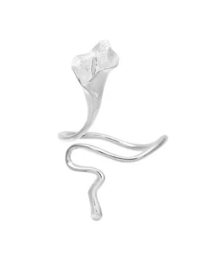 Silver Calla Lily Ring