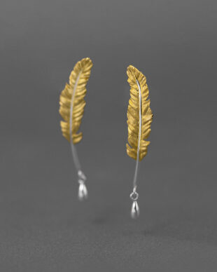 Original S925 Silver Feather Earrings