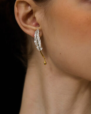 Original S925 Silver Feather Earrings