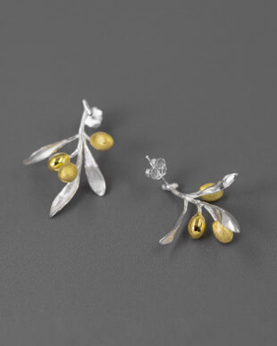Original S925 Silver Olive Branch Earrings