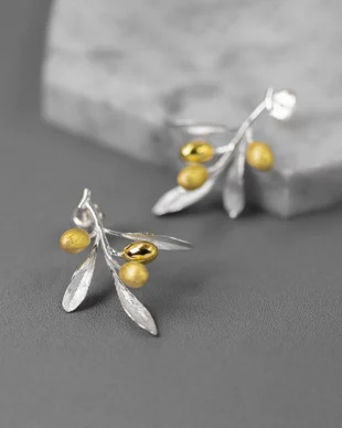 Olive Branch Earrings
