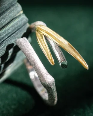 Original S925 Sterling Silver Bamboo Ring