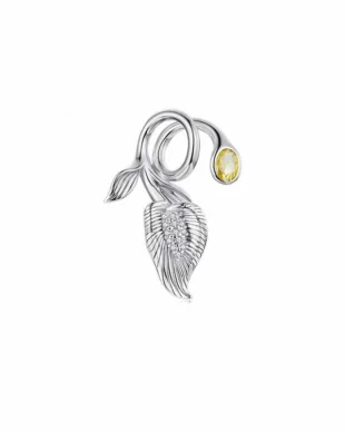 Original S925 Sterling Silver Calla Lily Pendant Charm