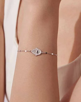 Original S925 Sterling Silver Hamsa Hand Lucky Bracelet