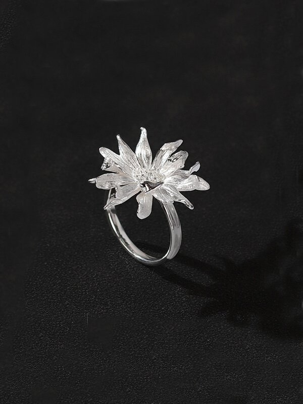 Original Sterling Silver Gerbera Daisy Ring 1