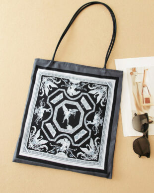 Printed Silk Single-Shoulder Bag