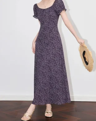 Provence-Inspired Floral Maxi Dress