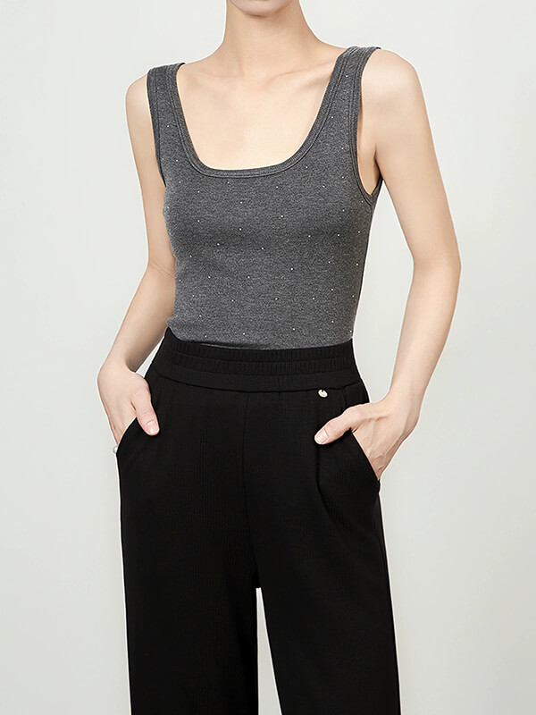 Sleeveless Knit Vest