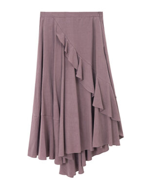 Ruffled A-line Skirt