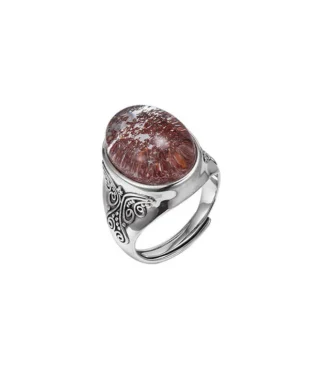 S925 Sterling Silver Vintage Crystal Ring