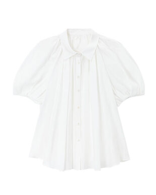 Sheer Puff Sleeve Shirt