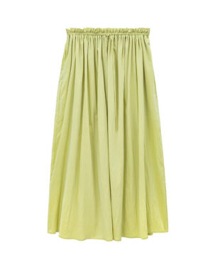 Shirred Bud Waist Skirt