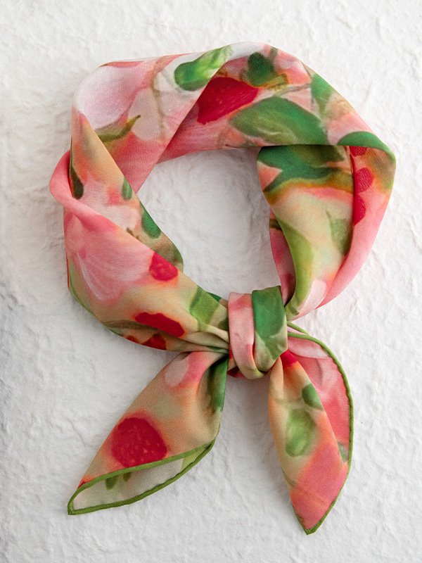 Silk Raspberry Scarf