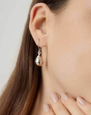 Simple Drop Earrings, Copper Base with Gold Plating