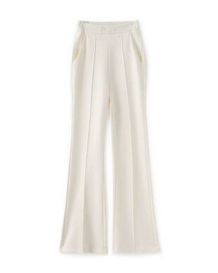 Slim-Fit Flared Tailored Trousers