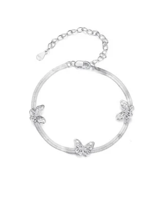 Sterling Silver Butterfly Bracelet
