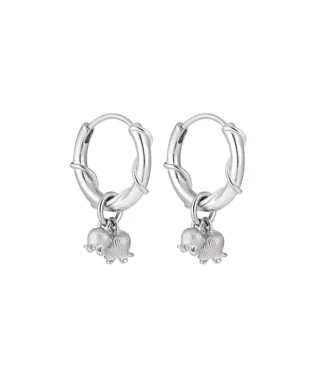 Sterling Silver Lily-of-the-Valley Ear Cuffs