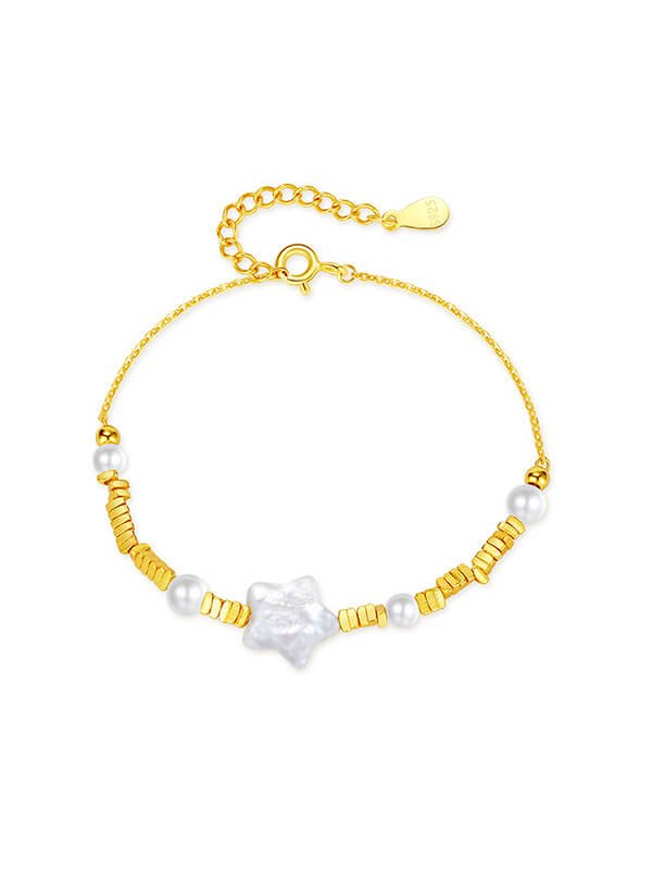 Sterling silver Shell Bead Bracelet 1 Hypoallergenic sterling silver shell bead bracelet for sensitive skin, 4mm beads with stretch cord, boho beach vacation stackable jewelry