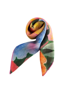 Summer Night Oil Painting Silk Scarf