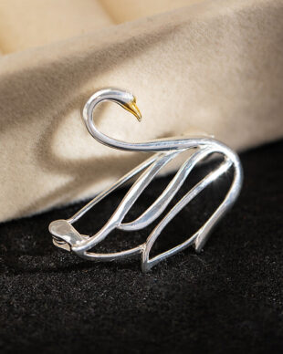 Swan Original Sterling Silver Brooch