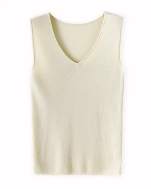 Tencel™ V-Neck Knit Vest