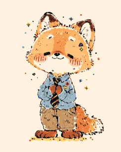 The Fox Perler Bead Pattern – Cute Fox Fuse Bead Design 4 images