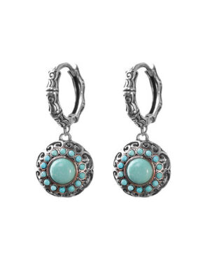 Turquoise Vintage Silver Earrings