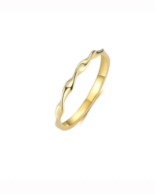 Twisted Sterling Silver S925 Ring