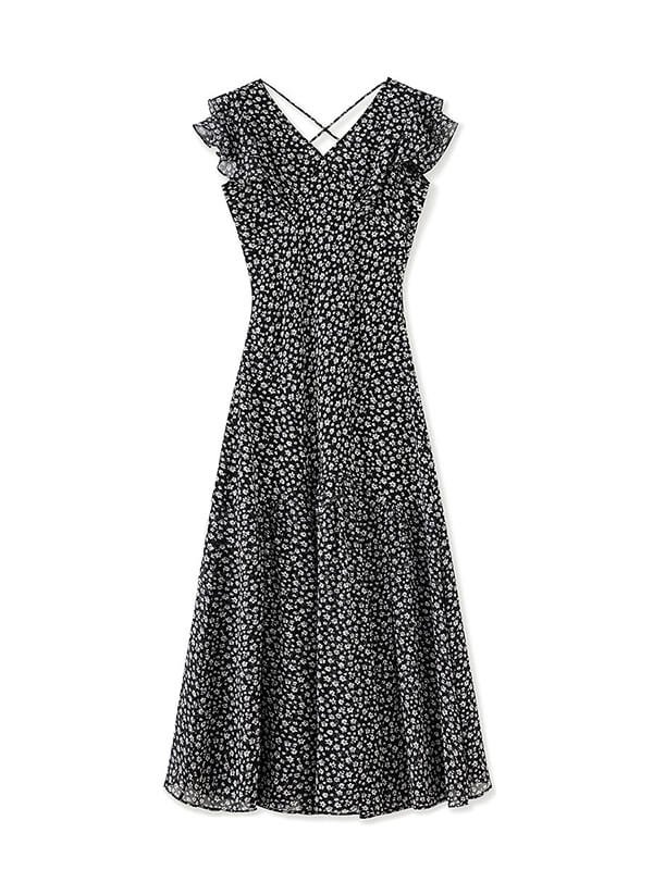 Quick-Dry Chiffon Resort Dress Women - UPF 50+ Sun Protection Vacation Outfit