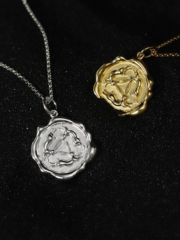 Vintage Bronze-Gold Coin Pendants 1