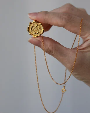 Vintage Bronze-Gold Coin Pendants